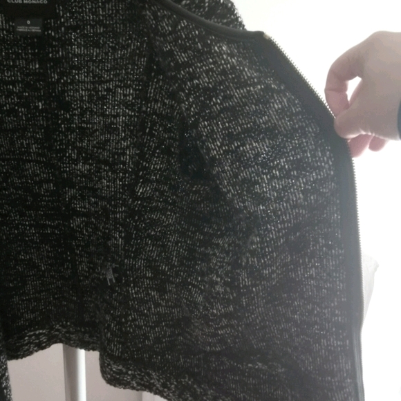 Club Monaco Tweed Jacket / Blazer Size 0 - Picture 4 of 4